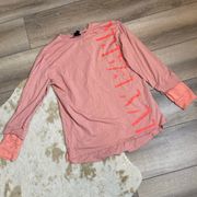 IVY PARK shadow logo pink long sleeve tshirt