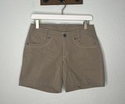 Women’s Tan Splash 5.5” Lightweight Hiking Shorts Size 4