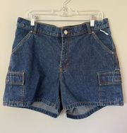 Cargo Denim Shorts