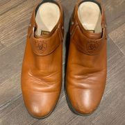 Ariat tan leather western cowboycore 8.5 slip on ortho clogs