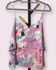 Sanctuary Pink Watercolor Blouse