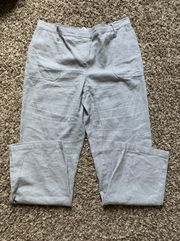 Linen Viscose Blend Pants Grey 10