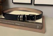 Womens black leather belt by Michael Kors size medium