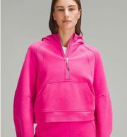 Lululemon NWT  Scuba Oversized Half Zip Hoodie Jacket Sonic Pink Size M/L