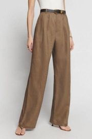 Reformation Mason High Rise Trouser Pant in Natural