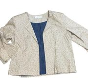 Souk Indigo Leopard Print Blazer Top