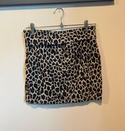 Cheetah Print Mini Skirt