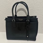 Kate Spade  Cameron Street Black Saffiano Leather Medium Satchel Handbag