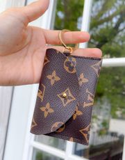 Repurposed Upcycled Keychain Card Holder Wallet