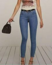 Reformation High Rise Skinny Jean True Blue Size 29