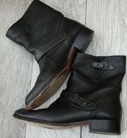 Coach black leather boots sz 9.5