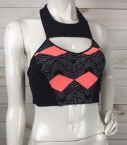 2B Bebe Cutout Cropped Halter Top