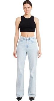 Because Of Alice BOA Wide Leg High Rise Waist Mom Jeans Size Large USA 12-14