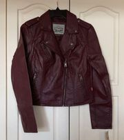 Vegan Leather Moto Jacket