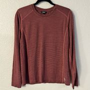 Allbirds Merino Wool Tencel Blend Womens Long Sleeve Base Layer Red size large