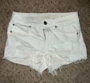 White Denim Shorts