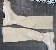 Brand new simmi london brand beige over the knee boots