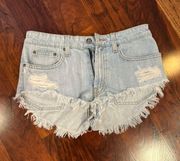 Carmar Light Wash Denim Shorts