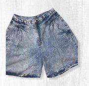 Vintage 80’s Cherokee Acid Wash Mom Jean Shorts