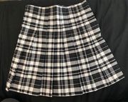 Plaid Pleated Skirt