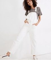 NEW Madewell Straight Leg Overalls in Tile White