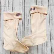 Hunter cream‎ fleece boot socks size M