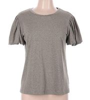 NWT  for Anthropologie olive green puff sleeve t shirt Size M