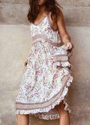 Spell & the Gypsy Collective Maisie Strappy Dress Strawberries and Cream Flowy S