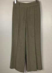 Armani Collezioni Green Wide Leg Trouser Pant Size 4 acetate polyester