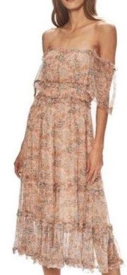 NEW Anthropologie Love Sam Off Shoulder Midi Dress