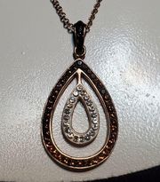 NWT Kohl's 14 Karat Rose Gold Plated Pendant