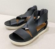 a new day target black criss cross sandals 6.5