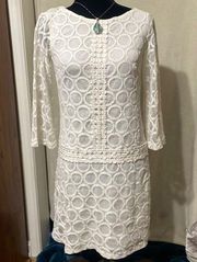 60’s style Bohemian White Dress by London Times