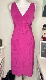 Pink raffle dress jones New York