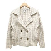 Rachel Zoe Cardigan Soft Knit Sweater Peacoat Beige Cream Women’s Size Small