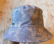 Blue and white tie dye  bucket hat