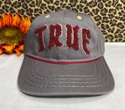 ⭐️NWT⭐️ Charcoal/Maroon TRUE Adjustable Baseball Hat | OSFA |