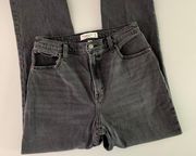 29/8 Short Curve Love 90s Straight High Rise Jeans Dark Grey