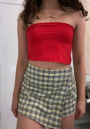 Plaid Skort