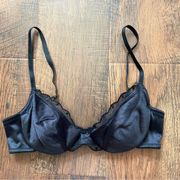 vintage black with lace bra, 34A