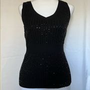 Ann Taylor Loft‎ Sweater Beautiful Beaded Tank Shirt Top. Size XS