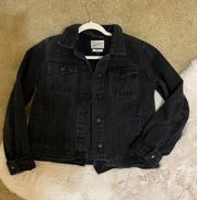 Black Washed Out Denim Jacket