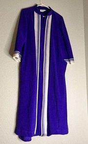 Vintage vanity fair purple flannel robe Sz L