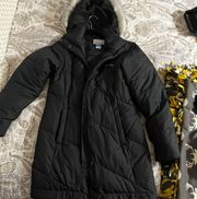 Black Winter Parka Jacket Size Medium