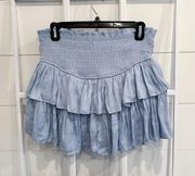 Blue Ruffled Skirt