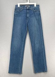 Joes Jeans Womens 30 Blue Renee High Rise Wide Leg Medium Wash Ladies Preppy