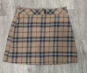 Plaid Skirt.