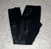 bongo half leather half jeggings black jeans size 5