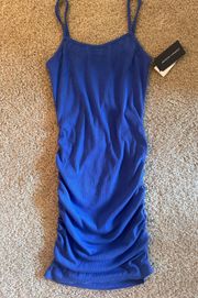 NWT  Nordstrom Blue Ruched Body on Dress