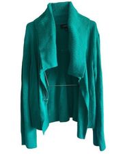 JONES WEAR TEAL CARDIGAN SWEATER SIZE XL